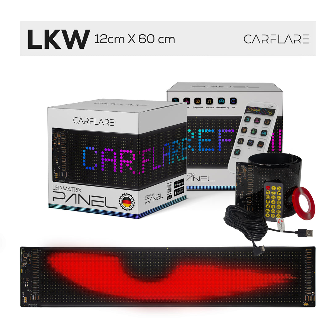 CarFlare® LED - Panel ( LKW Größe ) 12CM x 60CM - Mondwerk