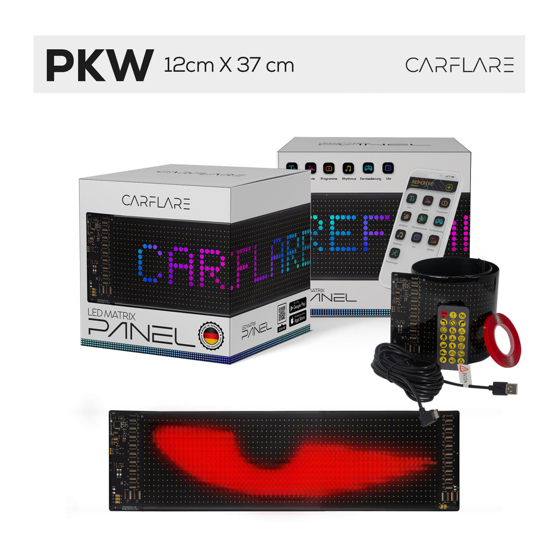 CarFlare® LED - Panel ( PKW Größe ) 12CM x 37CM - Mondwerk